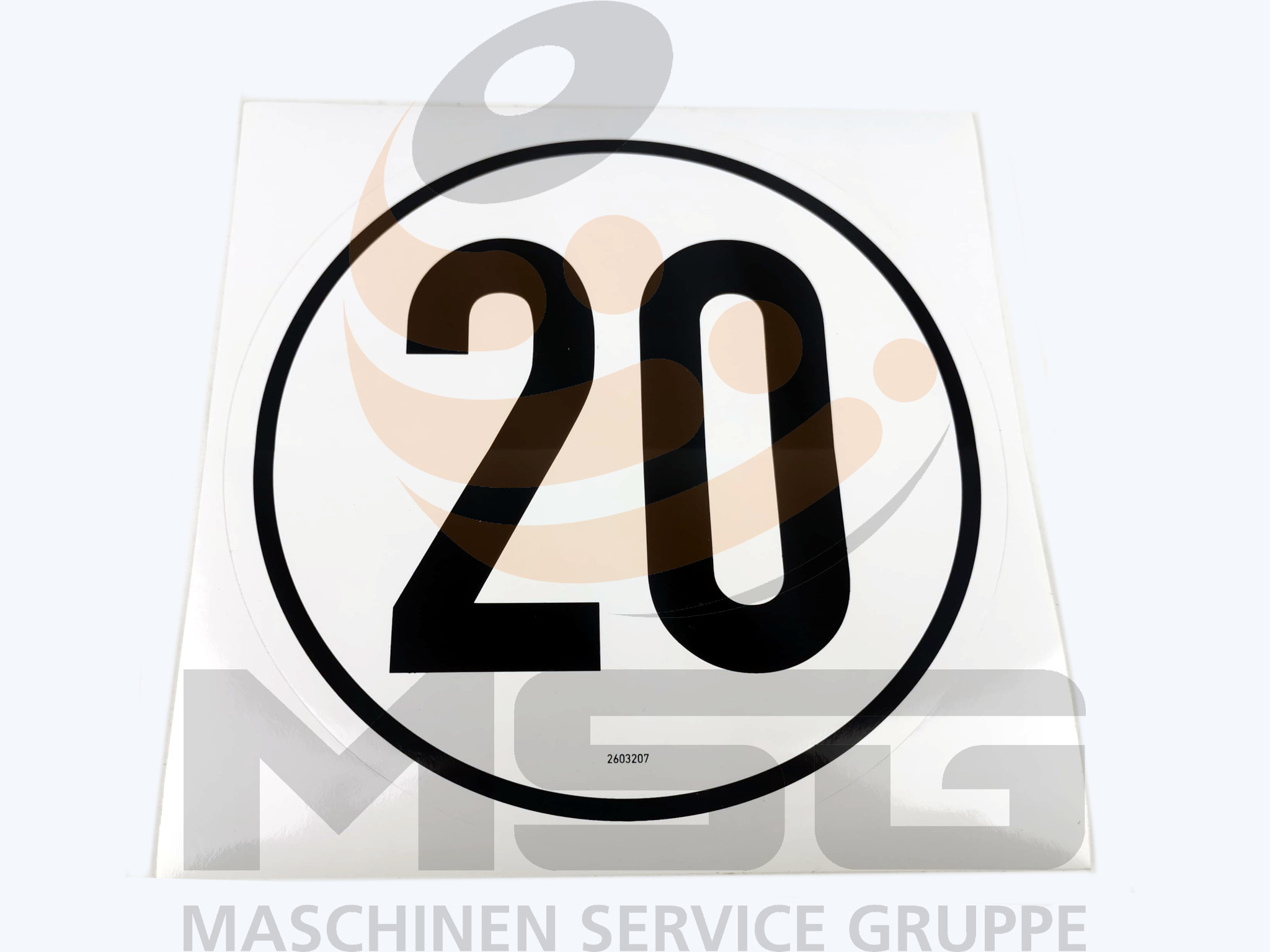 2603207 Original Atlas Aufkleber 20 Km/H Geschwindigkeit