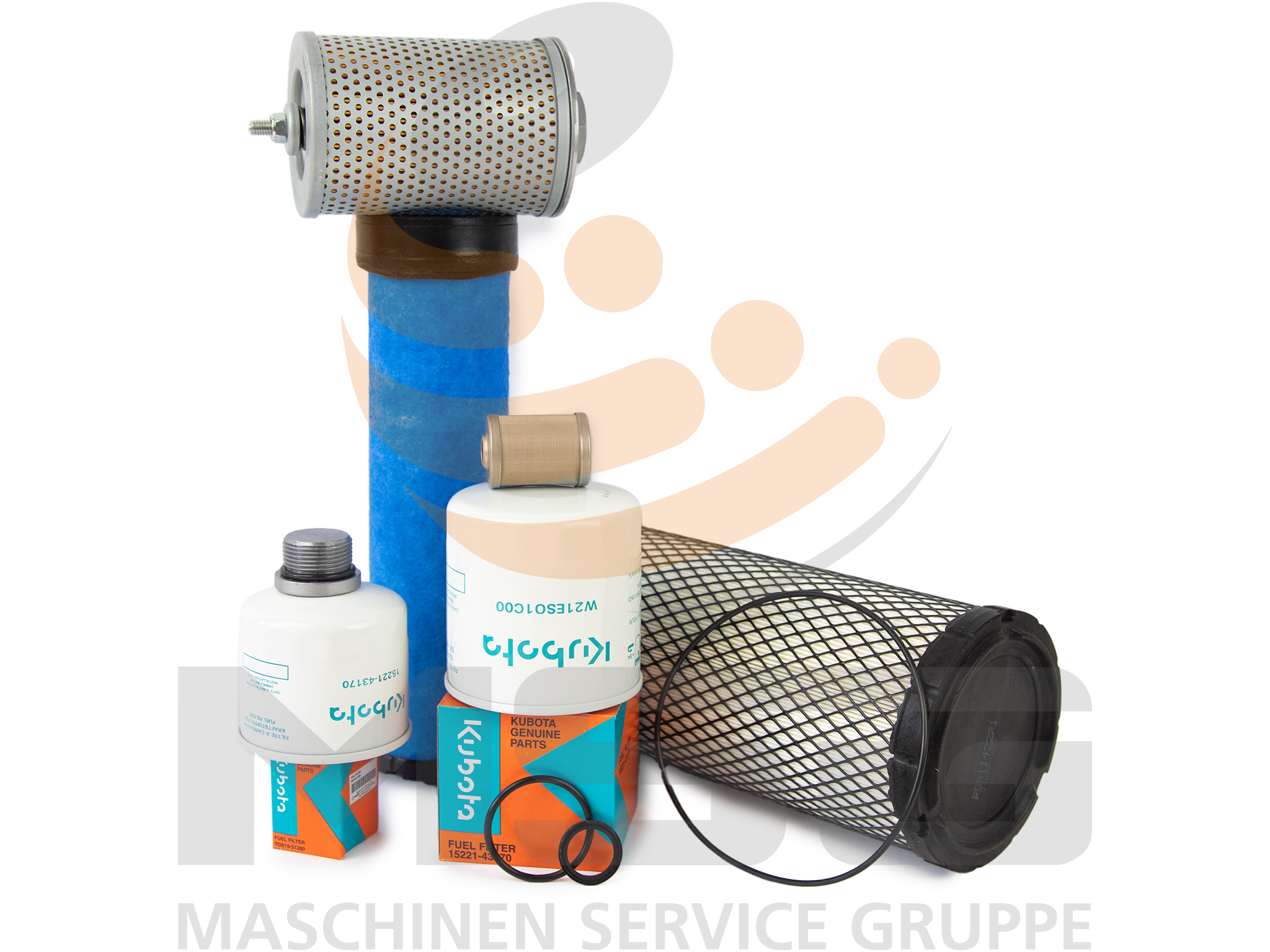 W21CK10293 Original Kubota Wartungssatz / Filtersatz  R065, R082 500H Service Kit