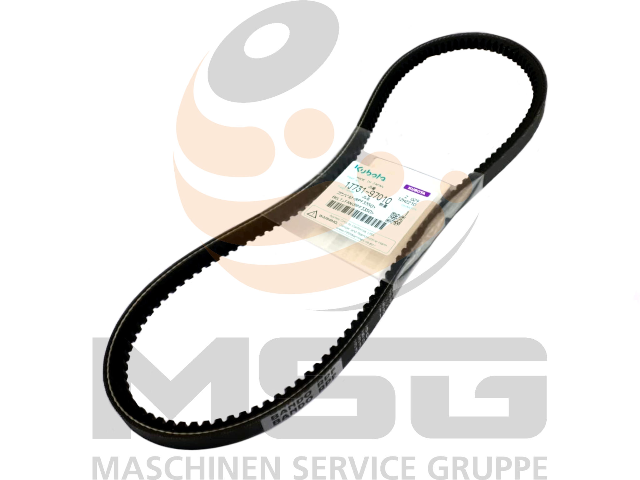 1J73197010 Keilriemen Original Kubota KX057-4, KX060-5, U48-4, U55-4, U56-5