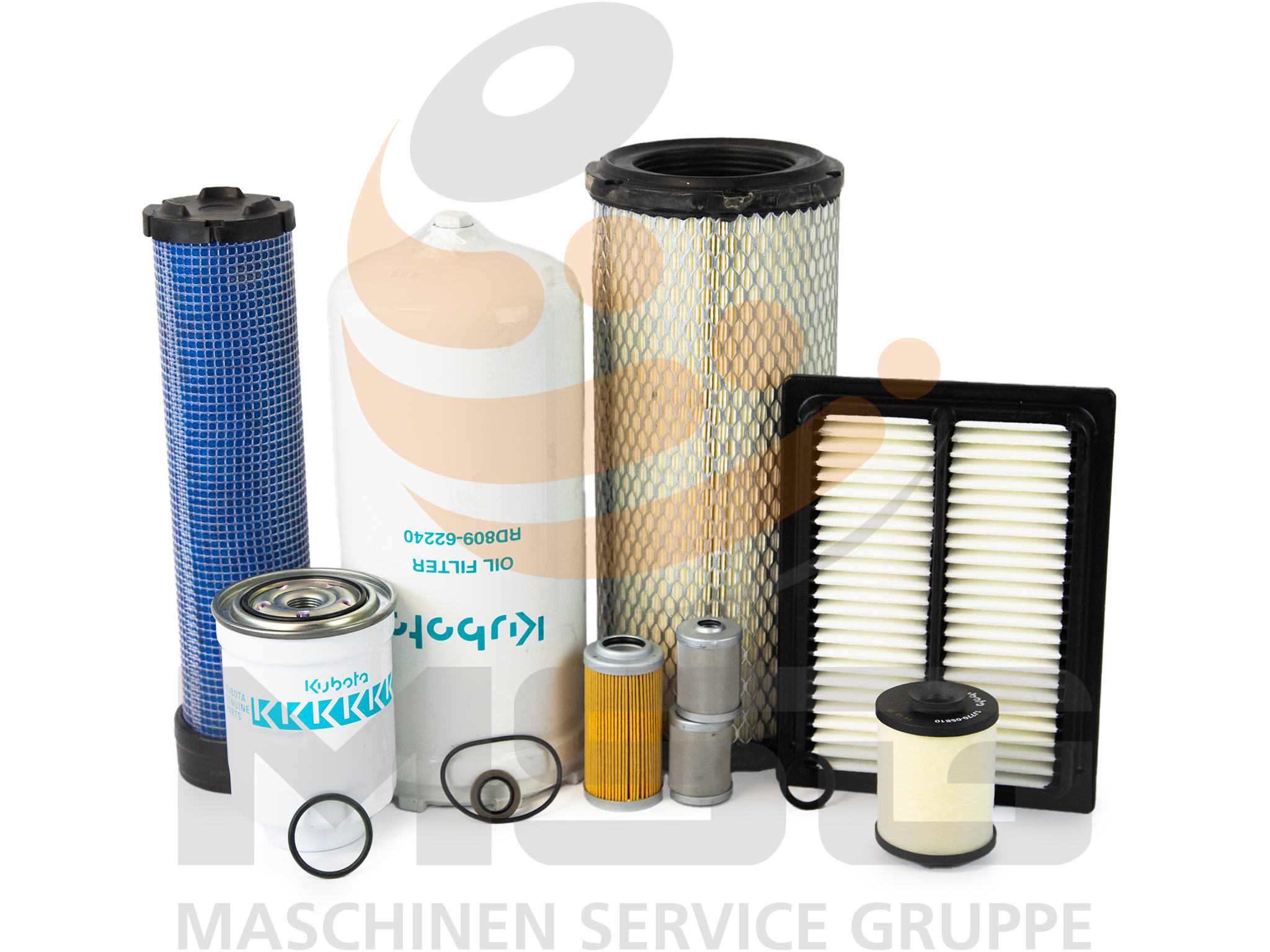 W27CK00045 Original Kubota Service Kit für KX080-4 1000h