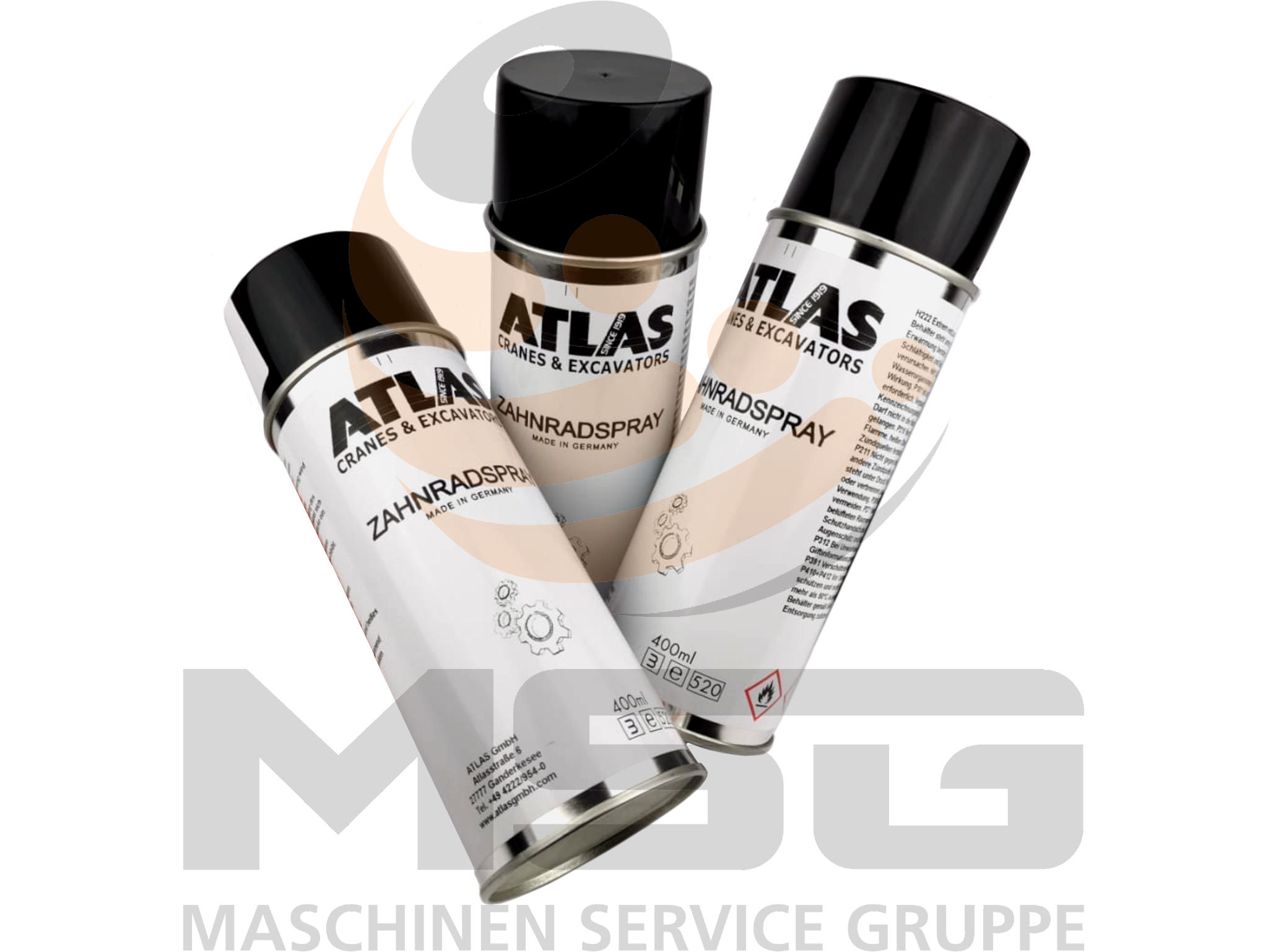 0353926 Original Atlas Zahnradspray Sprühfett 400ml Dose 353926