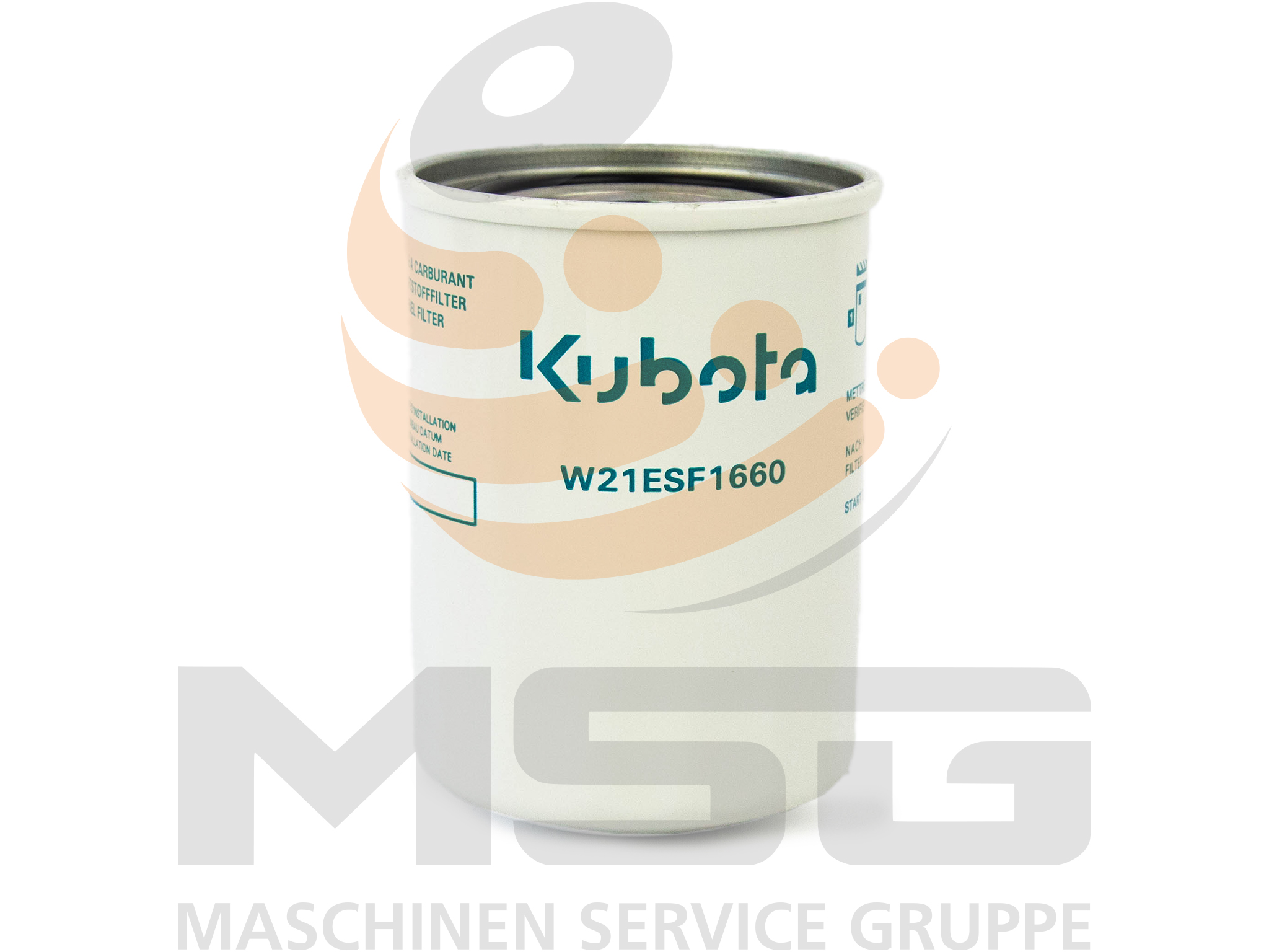 W21ESF1660 Original Kubota Kraftstofffilter für z.B. KX080, KX251