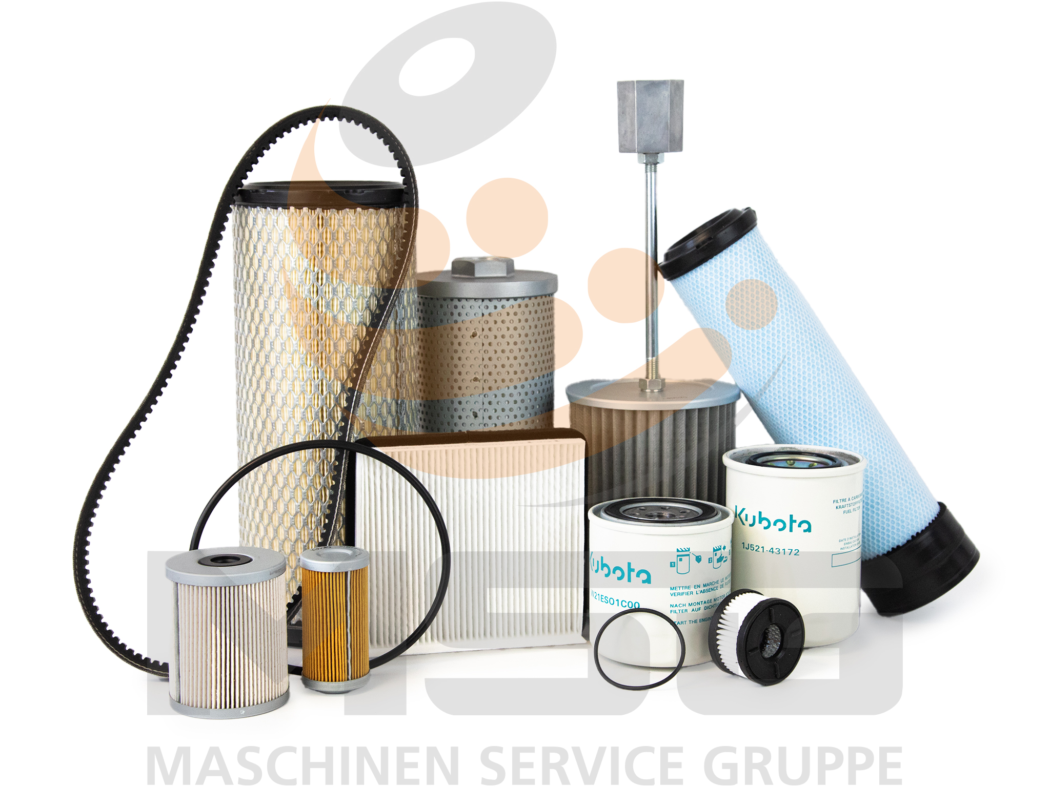 W21CK00357 Original Kubota Wartungssatz, Filtersatz U56-5, KX060-5 für 1000H