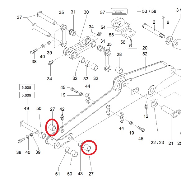 060050A Drehring für Bobcat 320, 322, Terex TC16, TC20, Schaeff HR 2.0 und andere - Omex 060050A Drehring für Bobcat 320, 322, Terex TC16, TC20, Schaeff HR 2.0 und andere - Omex
