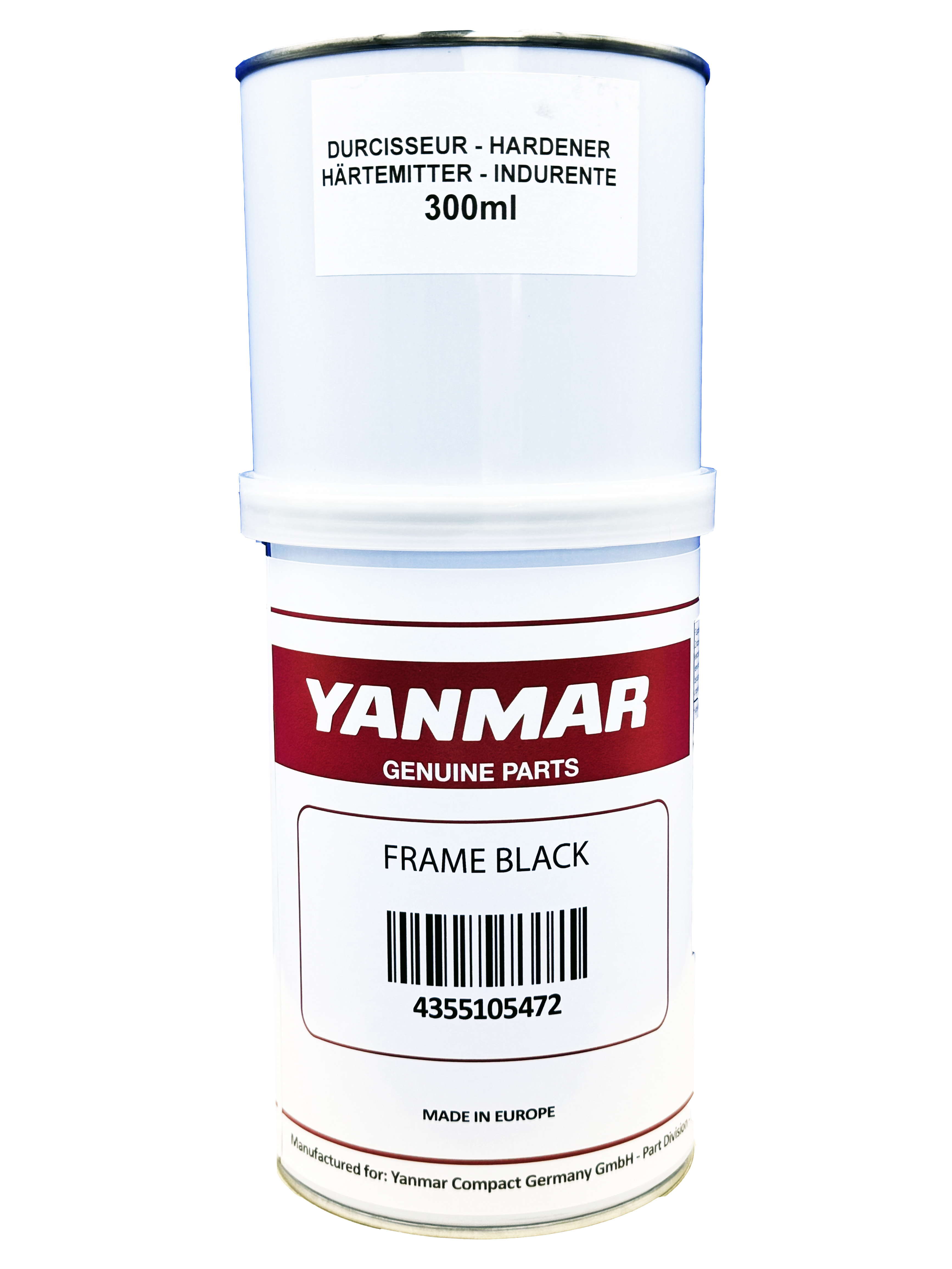 4355105472 LACKFARBE 1KG UN1263 YANMAR SCHWARZ GLAENZEND INKL