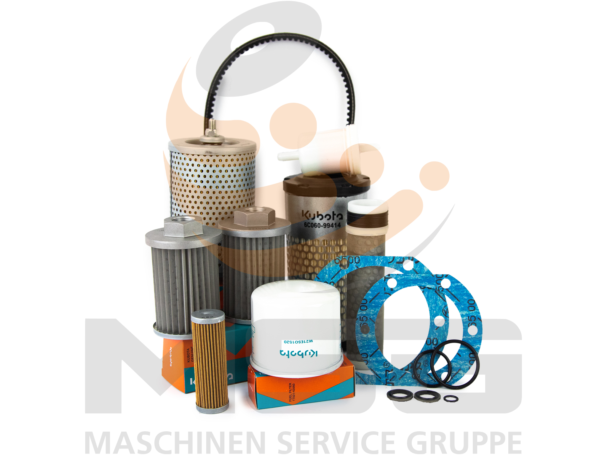 W21CK00300 Original Kubota Wartungssatz / Filtersatz K008-3, U10-3 für 1000H 