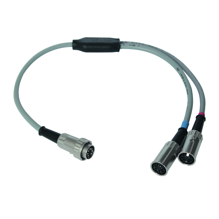 Y-Verteiler-Kabel, 7-poliger Stecker auf 2x 7-polige Buchse/Dose Y-Verteiler-Kabel, 7-poliger Stecker auf 2x 7-polige Buchse/Dose